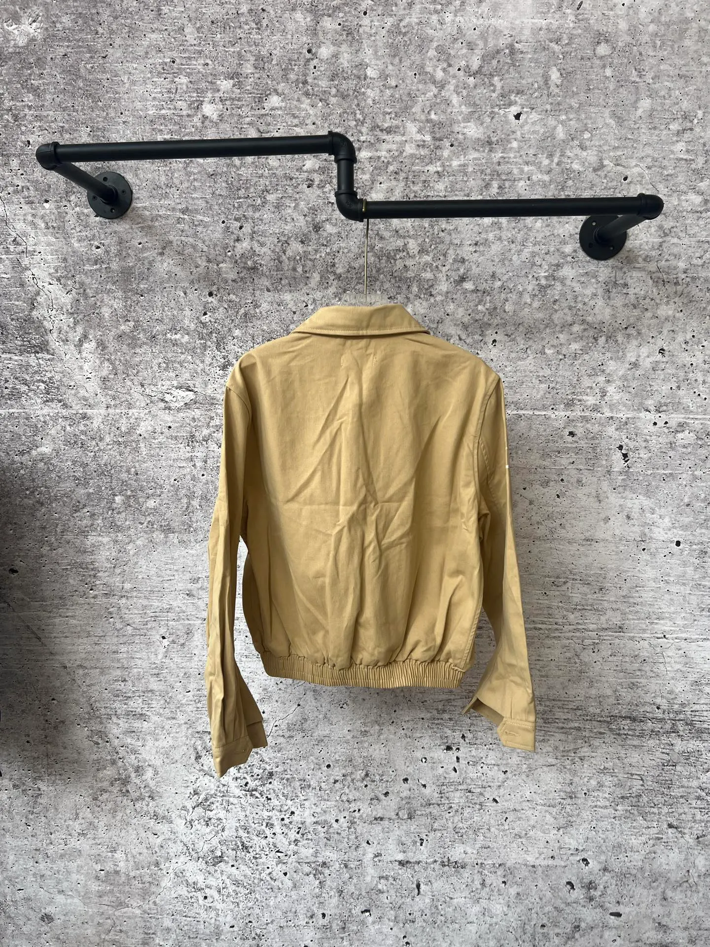 P310 Ralph Lauren autumn old style classic lapel women's twill washed jacket, a popular item in Xiaohongshu's major live broadcast rooms, pony embroidery on the chest, cracked printed letters on the sleeves, customized hardware accessories, and restored workmanship details